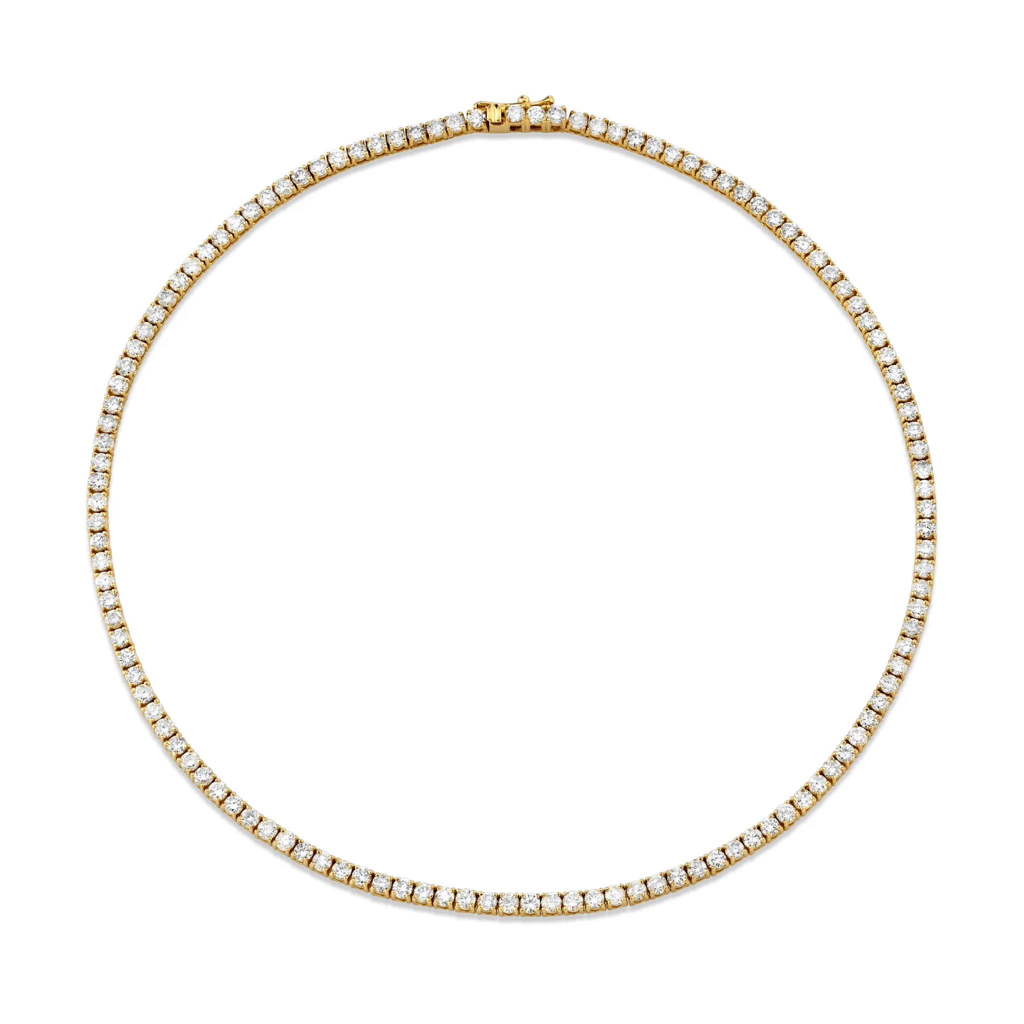 18k LH Classic White Diamond Tennis Choker