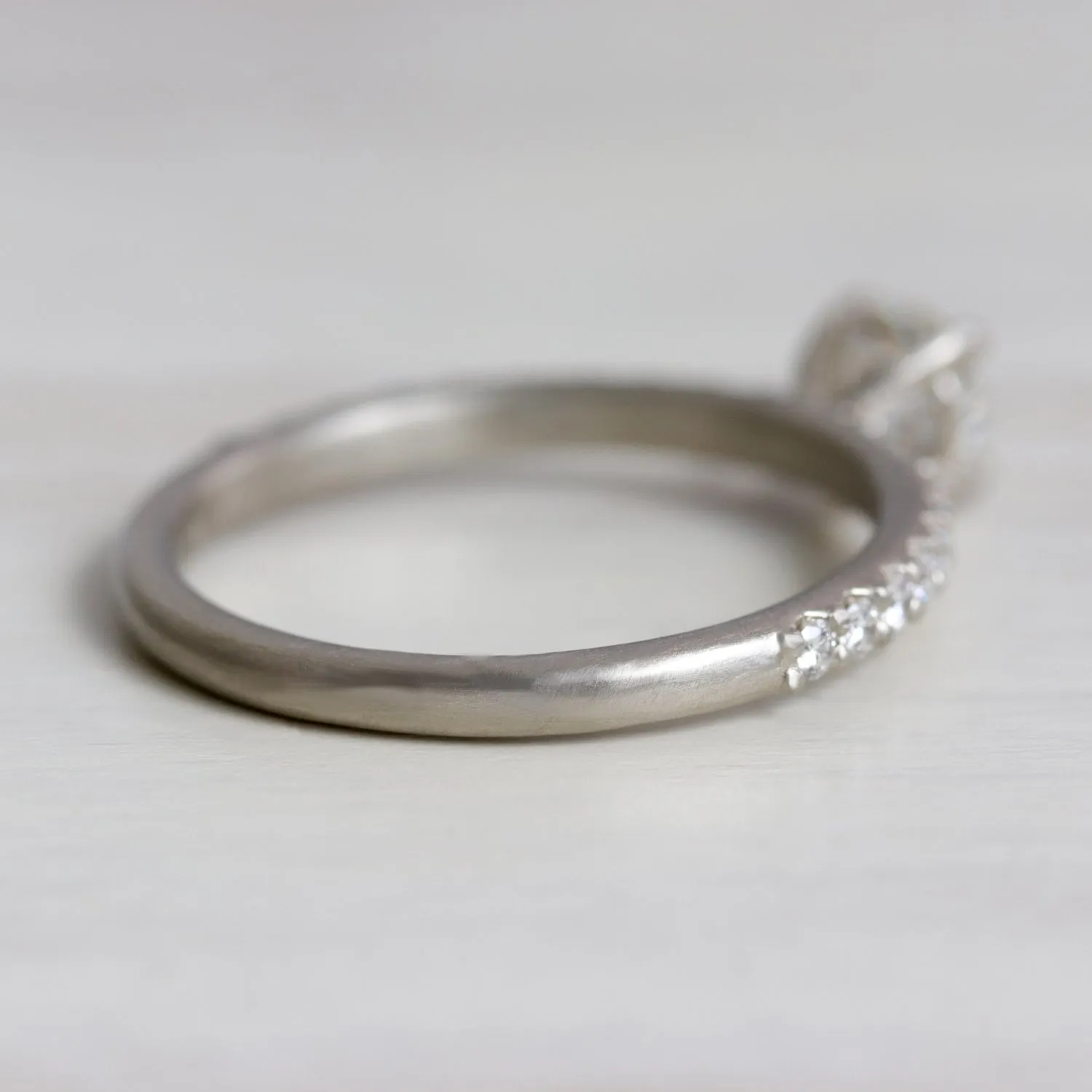 5mm Pave Basket Solitaire 