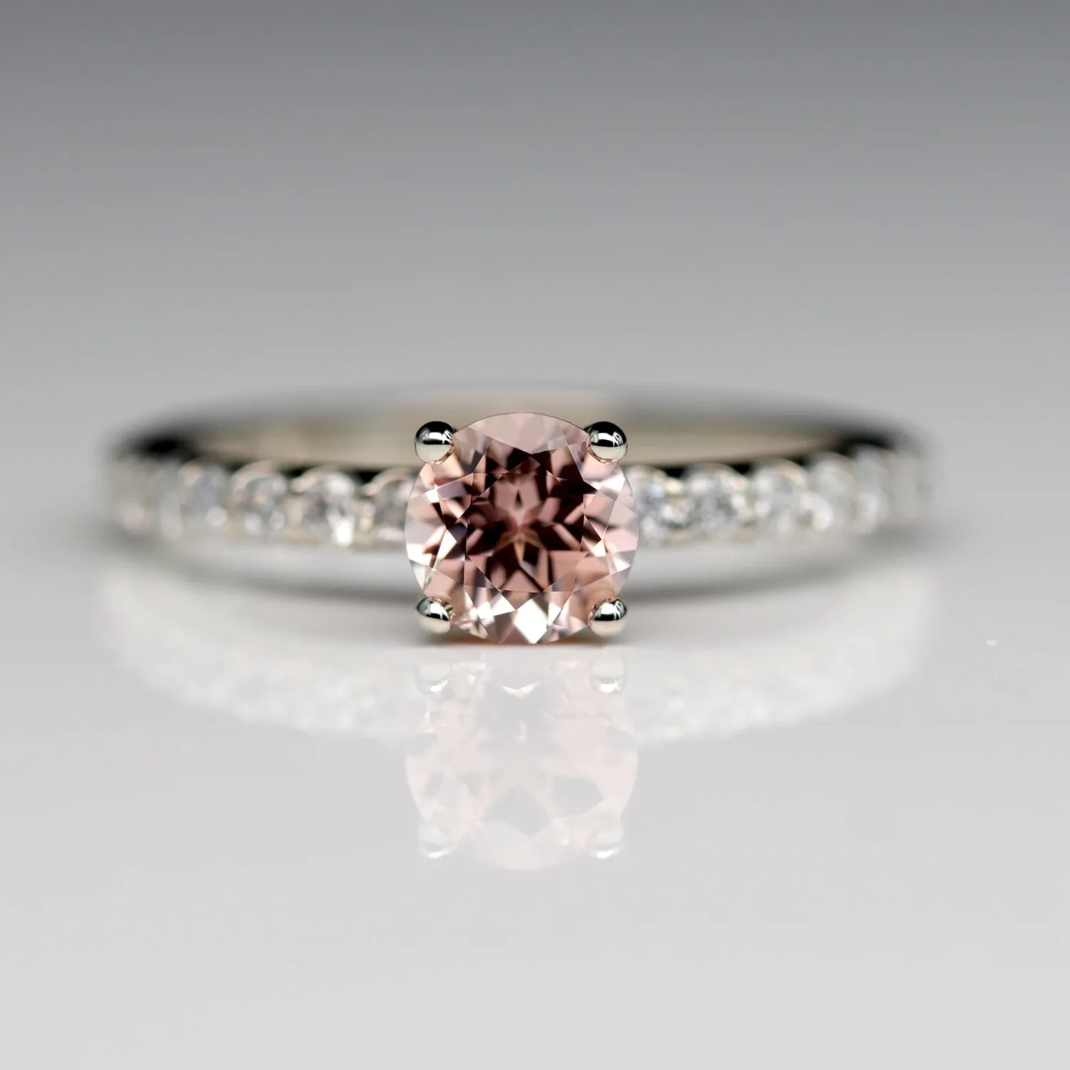 5mm Pave Basket Solitaire 