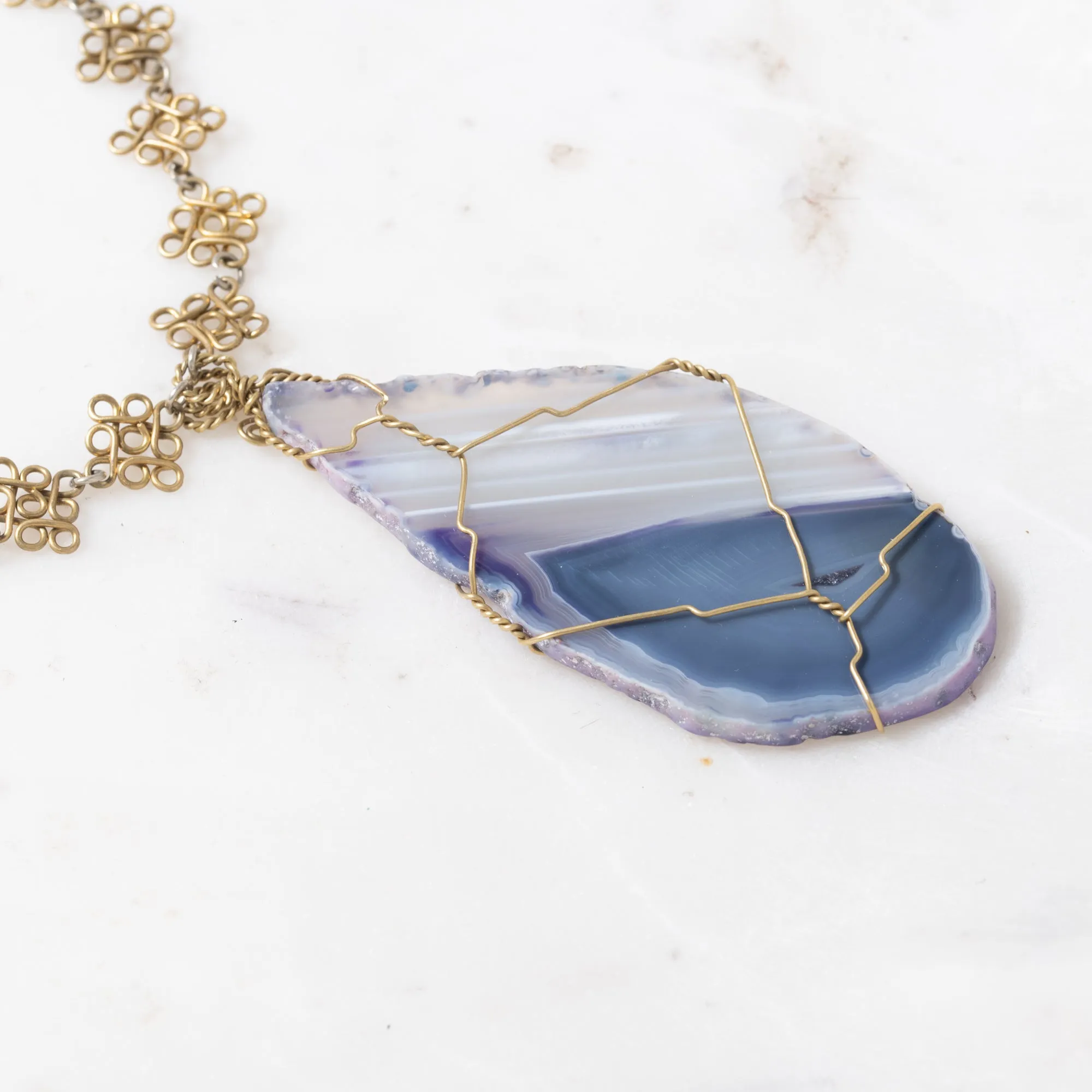 Agate Slice Necklace