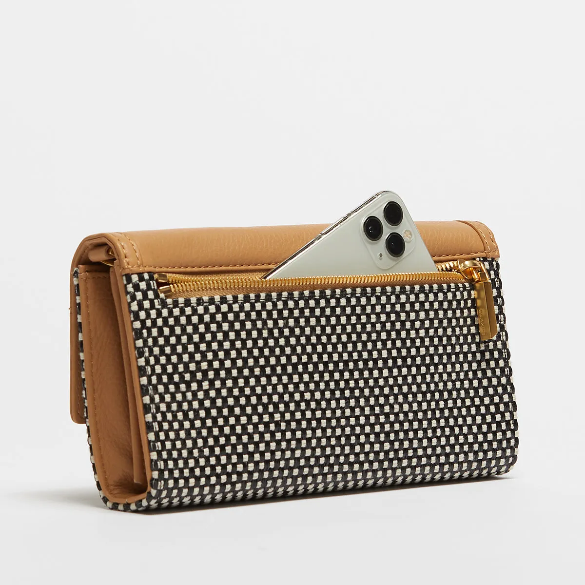 AJ Crossbody Clutch | California Sunday/Brushed Gold