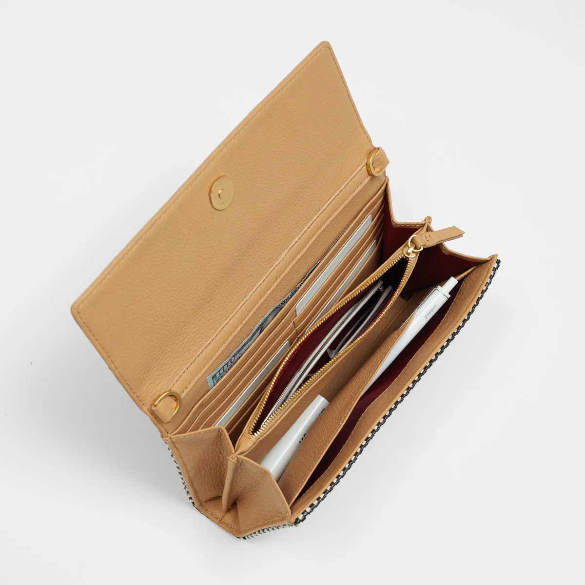 AJ Crossbody Clutch | California Sunday/Brushed Gold