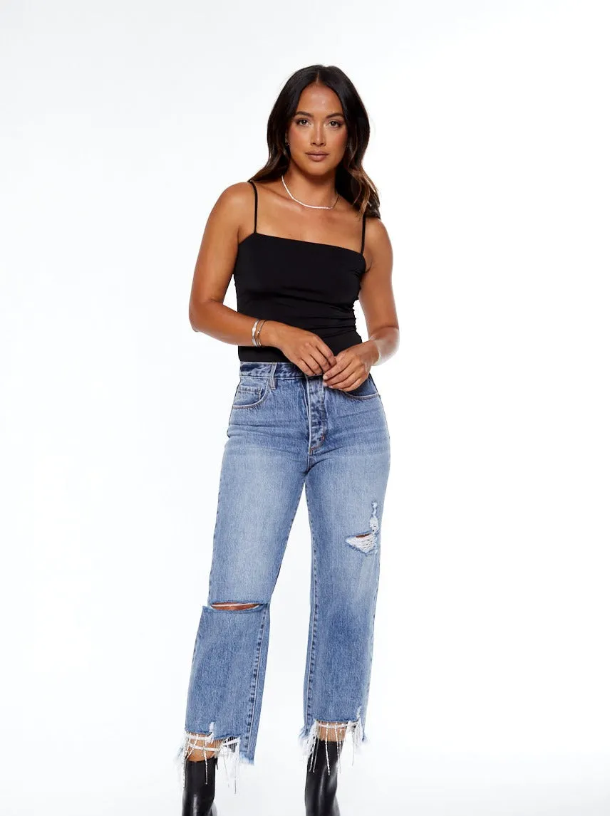 ALL CHAINED UP ANKLE JEAN