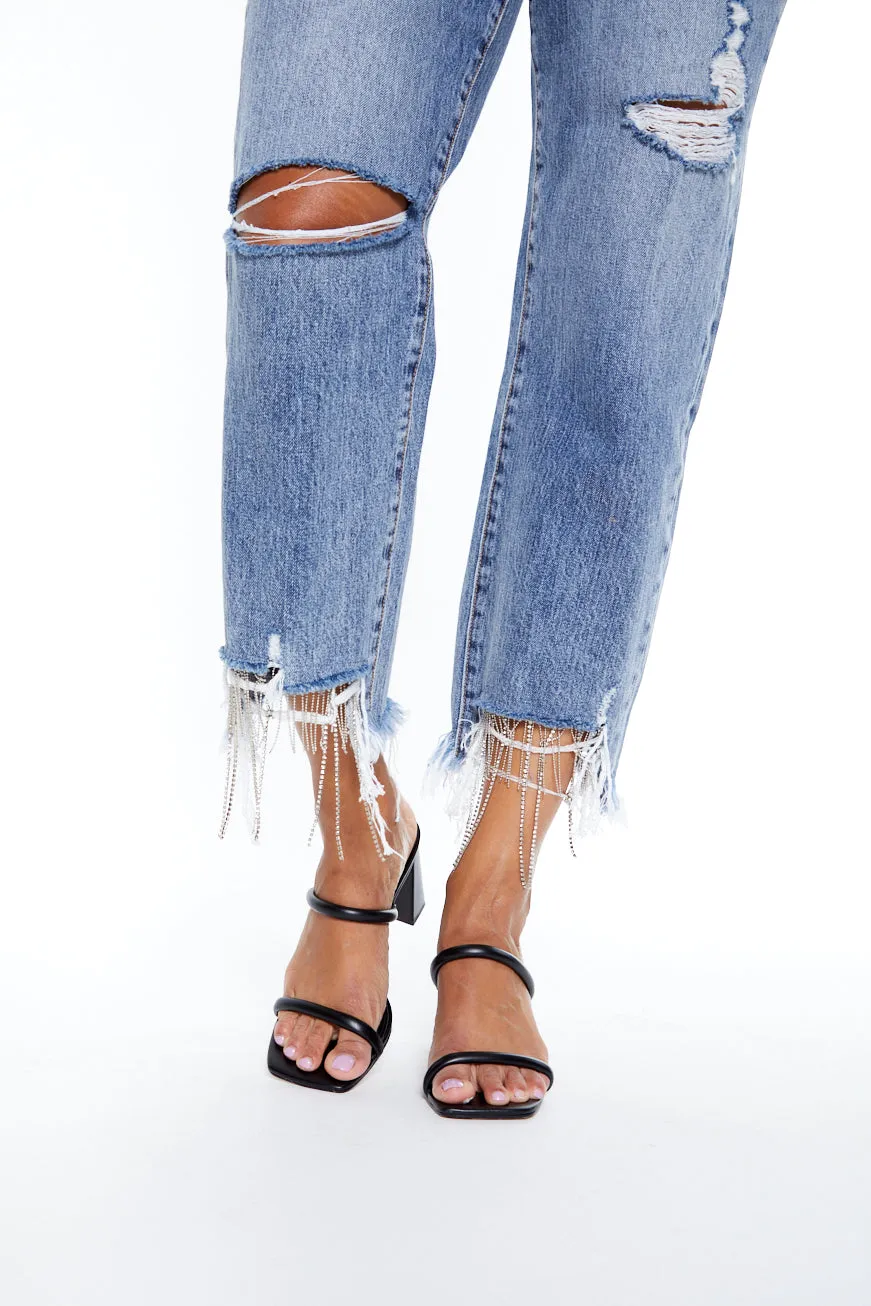 ALL CHAINED UP ANKLE JEAN