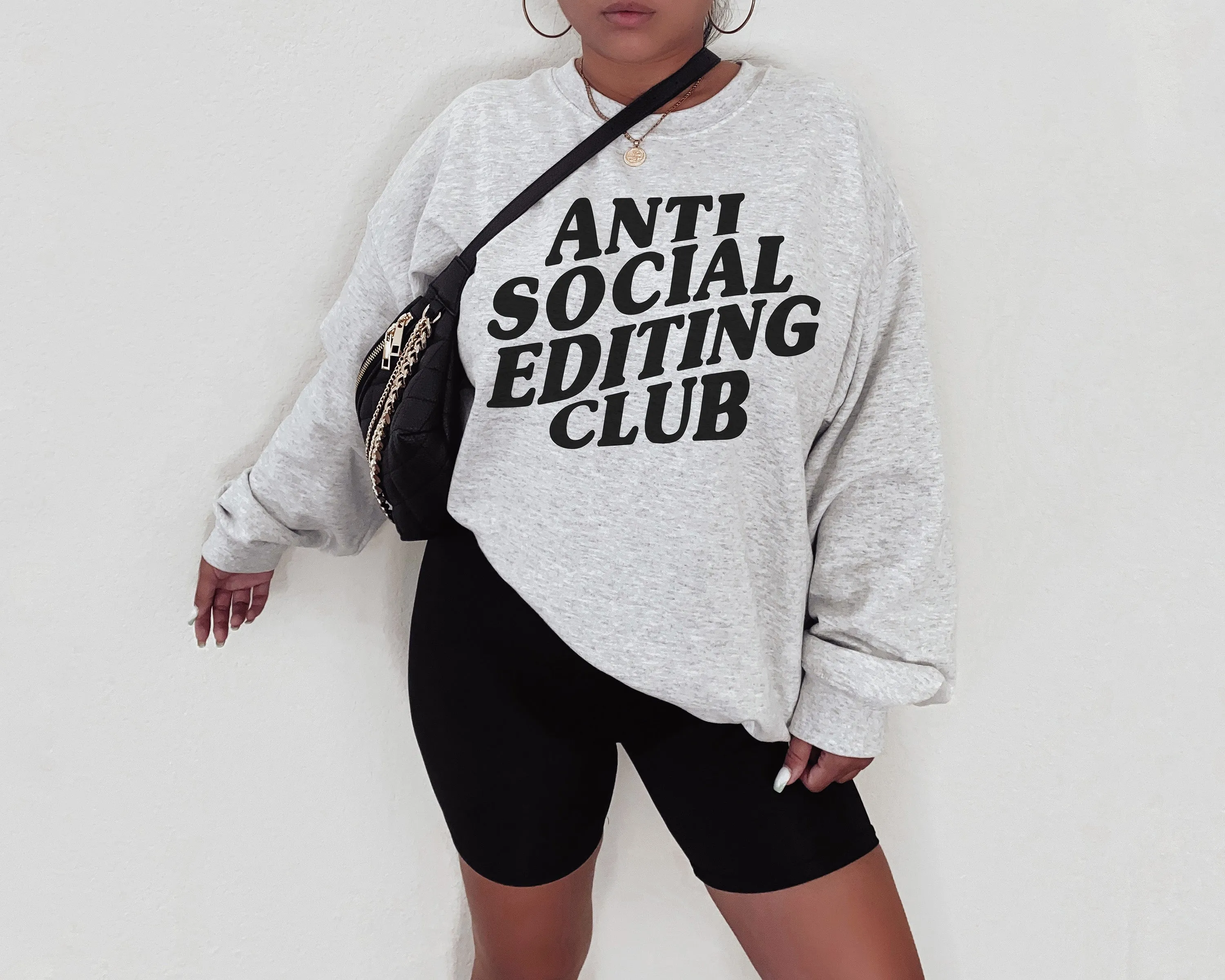 ANTI-SOCIAL EDITING CLUB crew sweatshirt