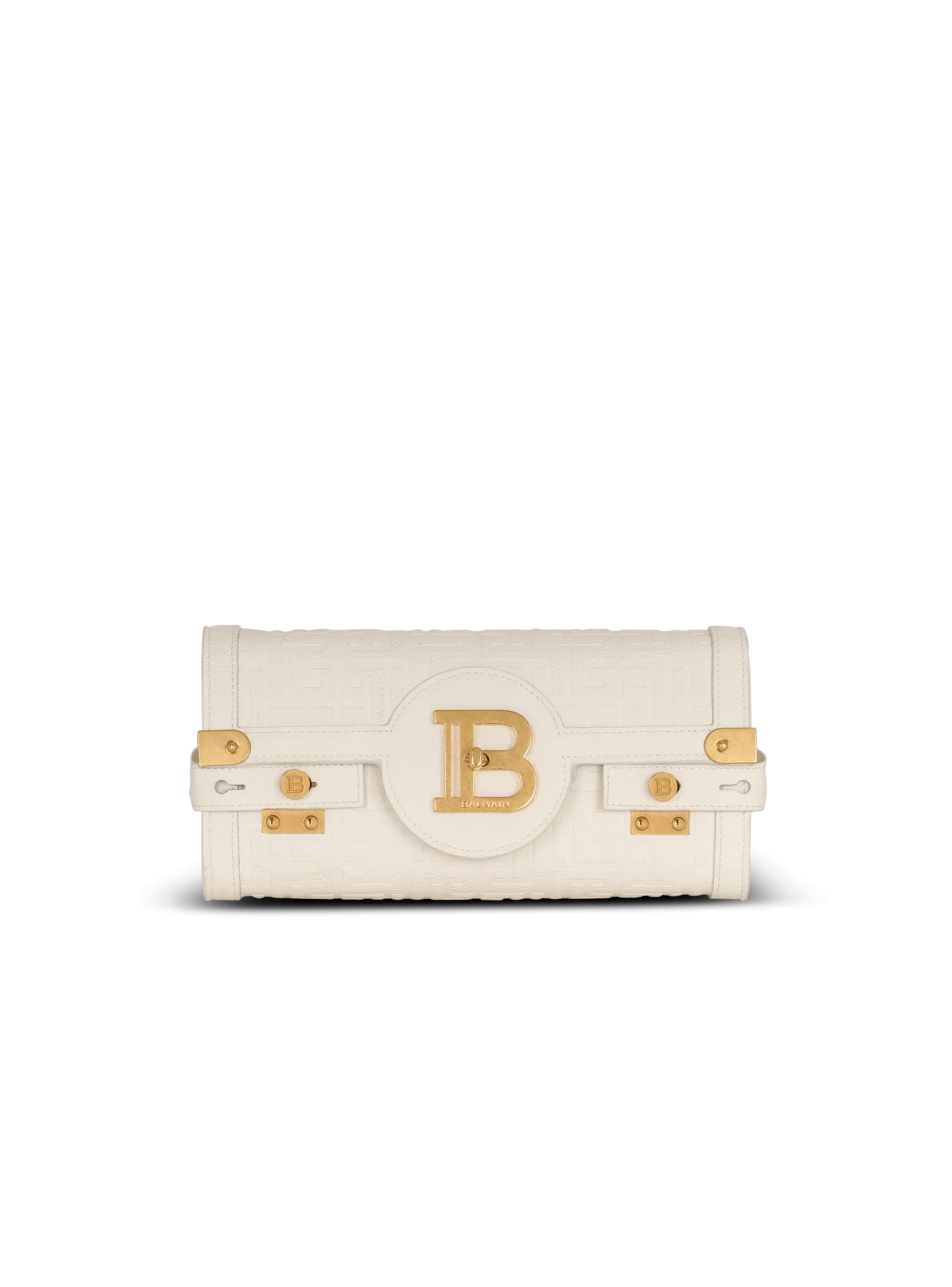 B-Buzz 23 monogrammed grained leather clutch