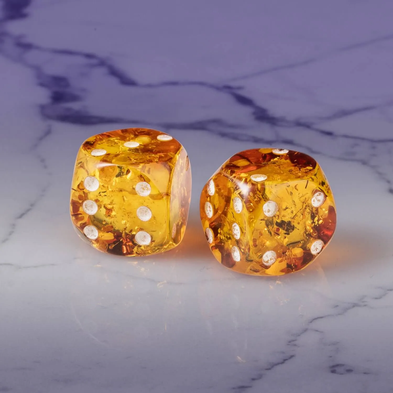 Baltic Amber Gemstone Dice