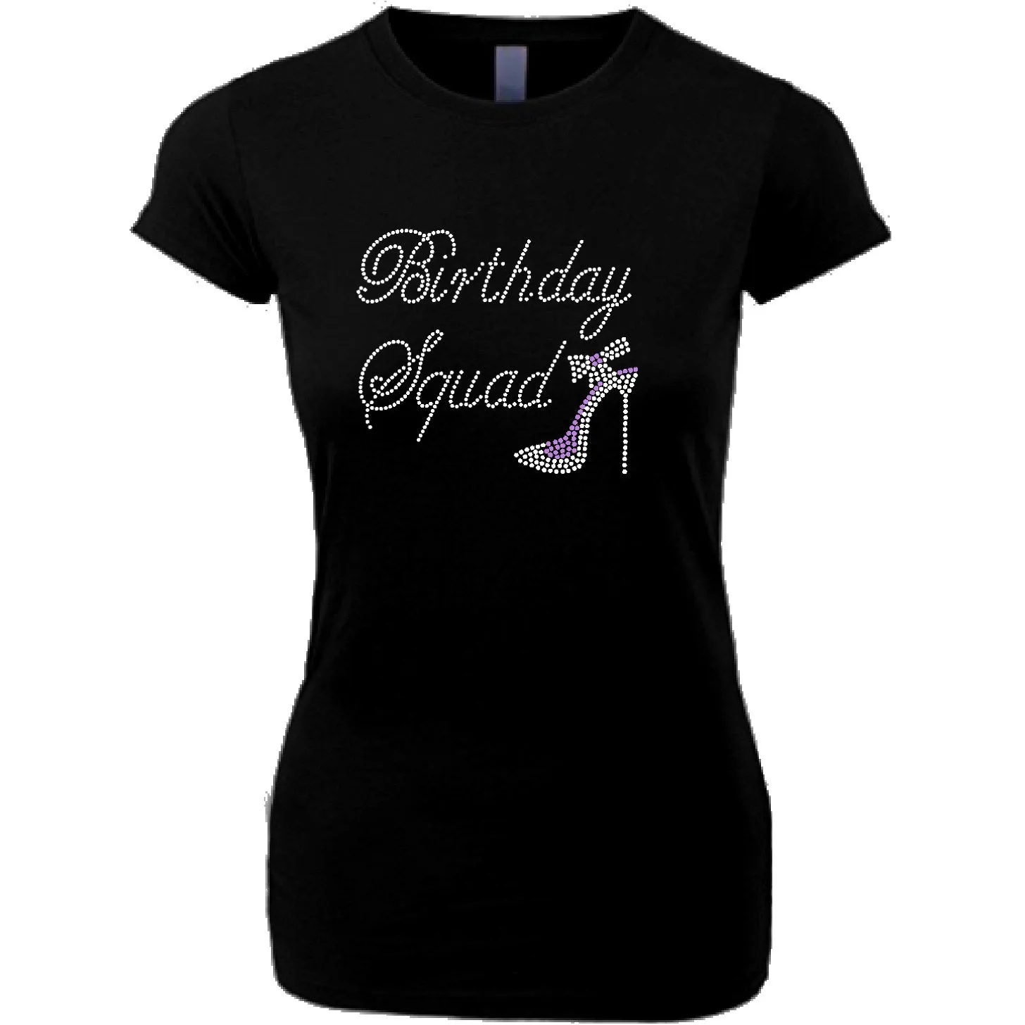 Birthday Squad Rhinestone Shoe T Shirt