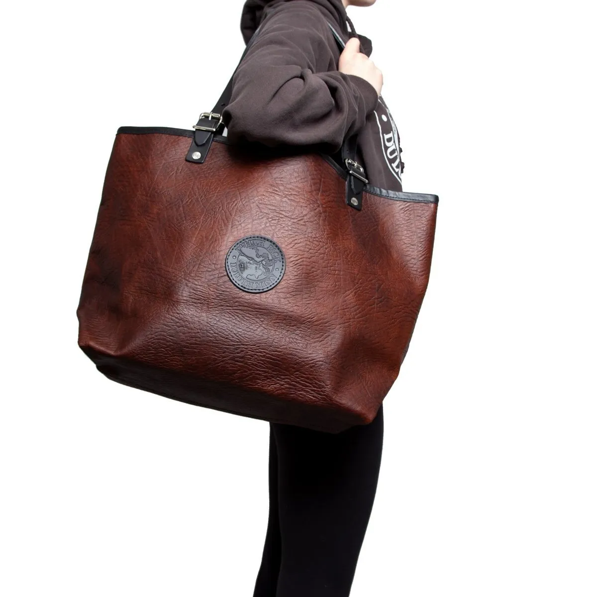 Bison Leather Market Tote LB-130-BRN