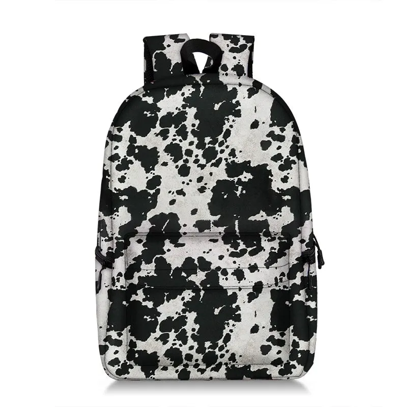 Black Cowhide Backpack