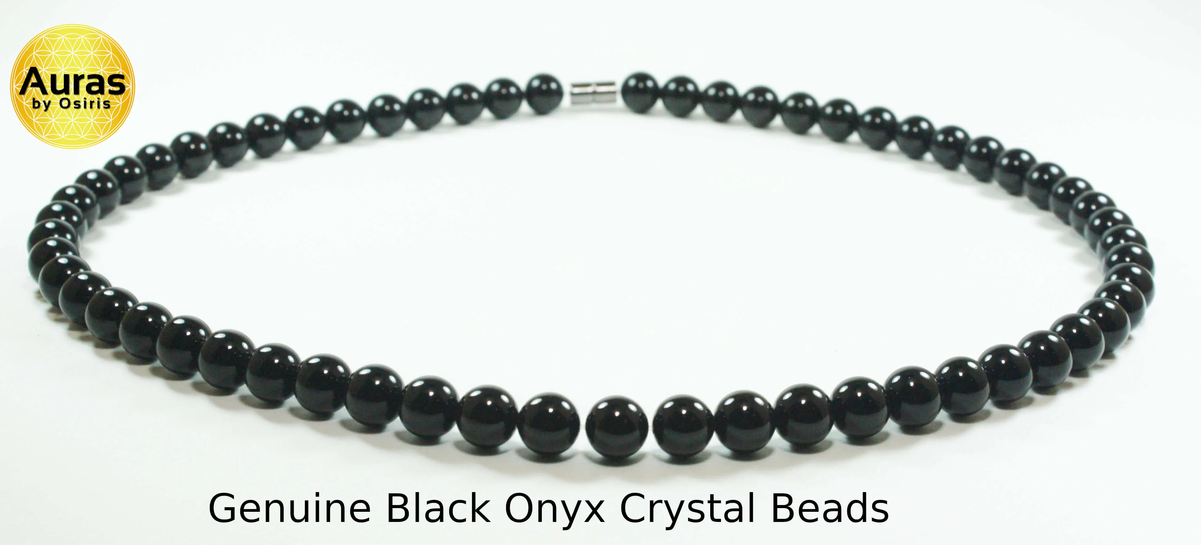 Black Onyx Necklace (10mm Medium Beads)