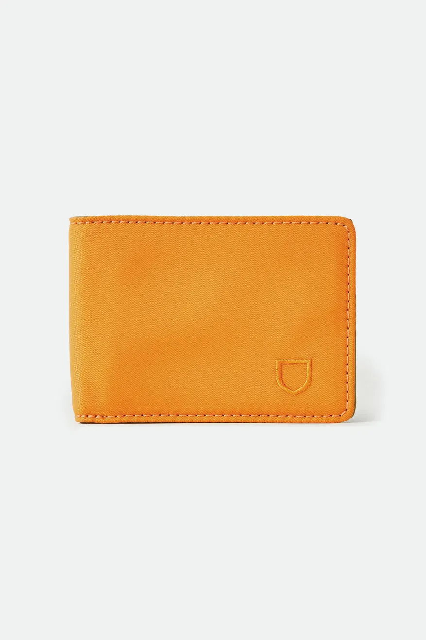 Brixton x Vessel Wallet - Orange/Olive