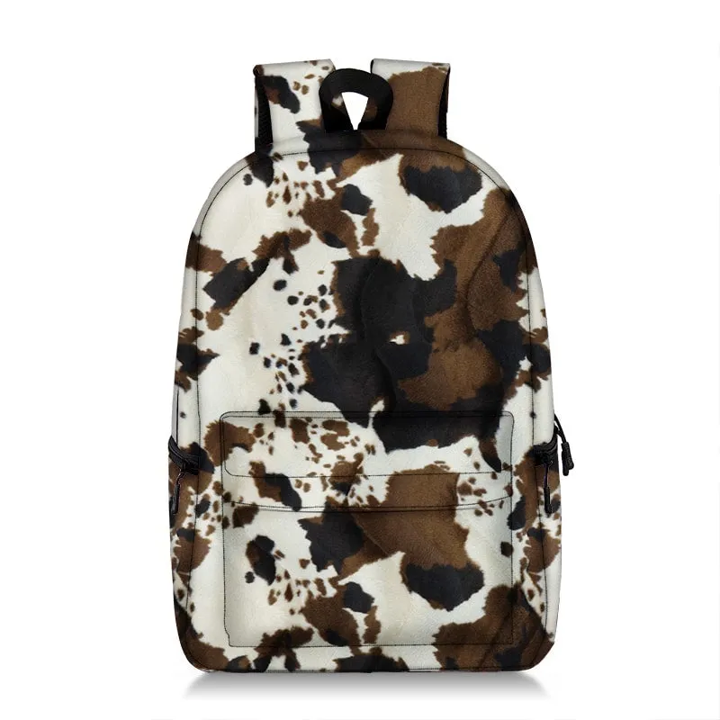 Brown Cowhide Backpack