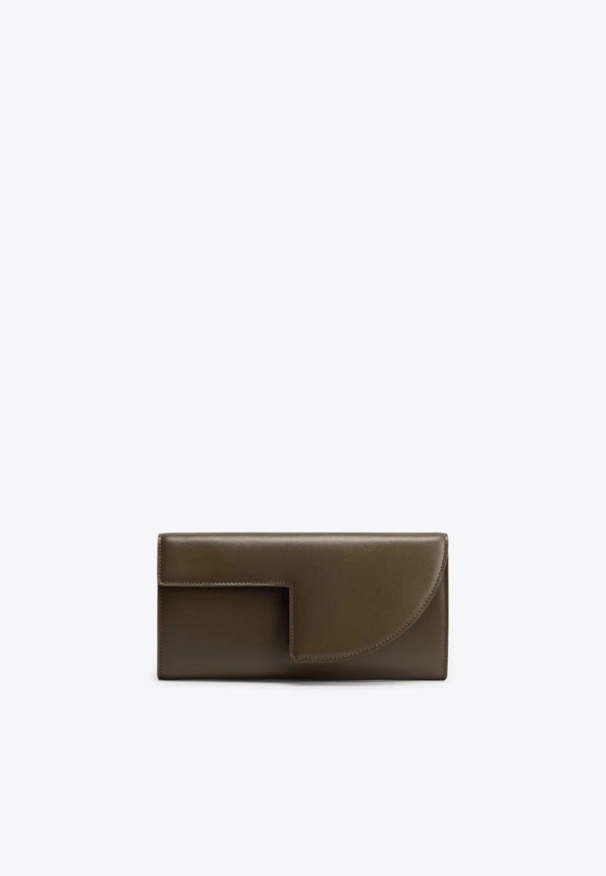 Calf Leather Chain Clutch Bag