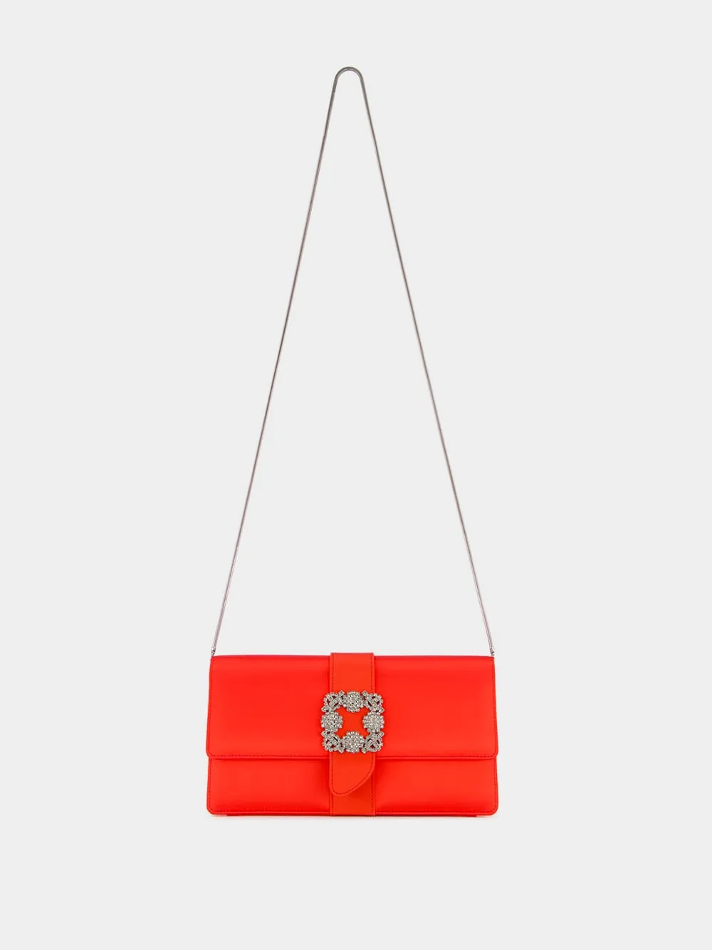 Capri Red Jewel Clutch