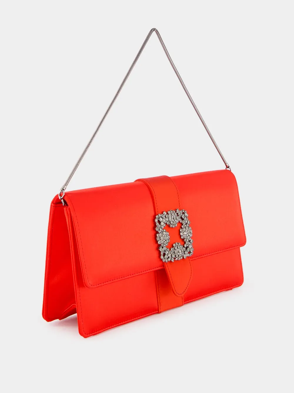 Capri Red Jewel Clutch