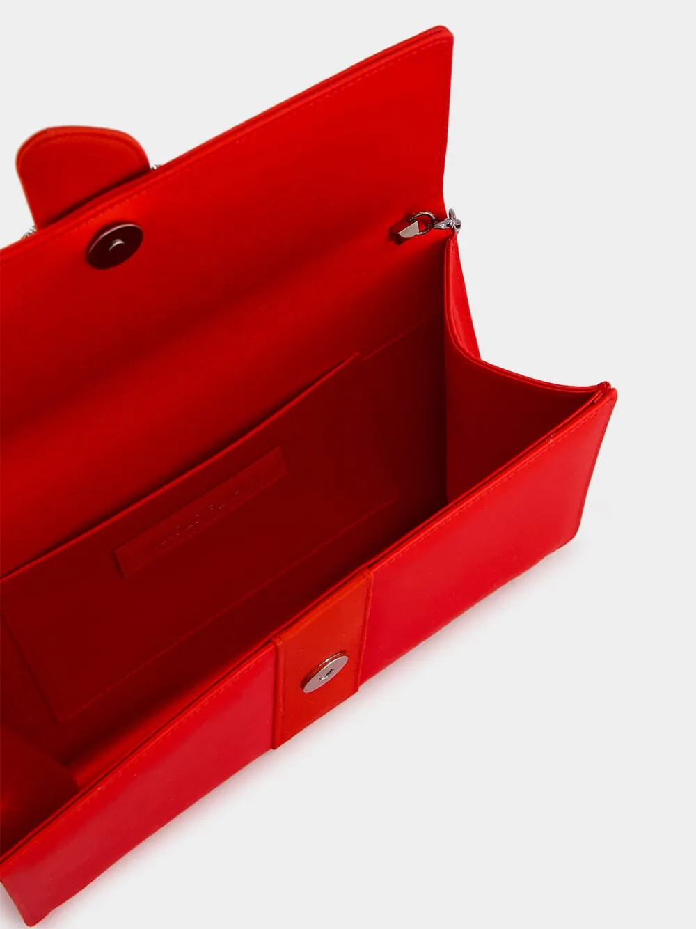 Capri Red Jewel Clutch