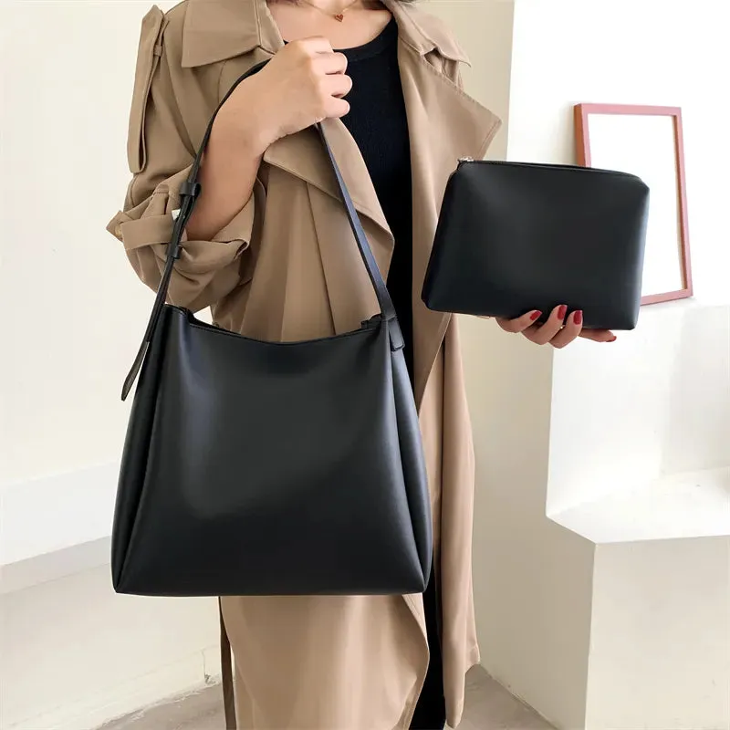 Casual Leather Tote Bag for  Handbags and Purses Women 2023 Trend