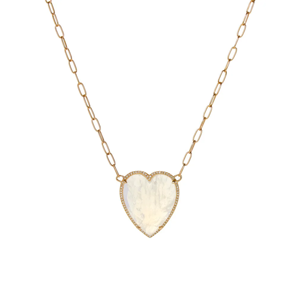 Chloe Heart Paperclip Necklace