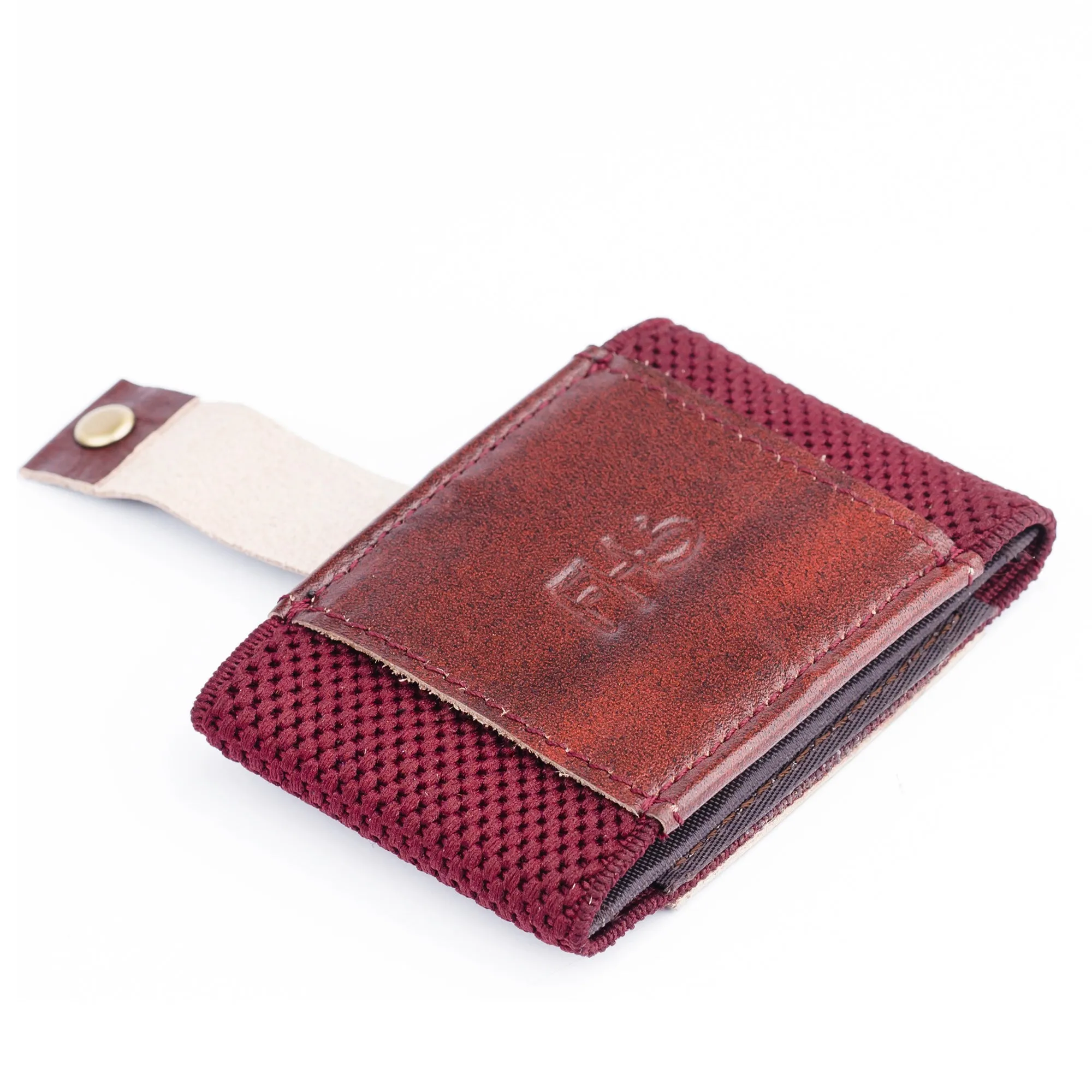 Classic Versatile Moneyclip Maroon Wallet