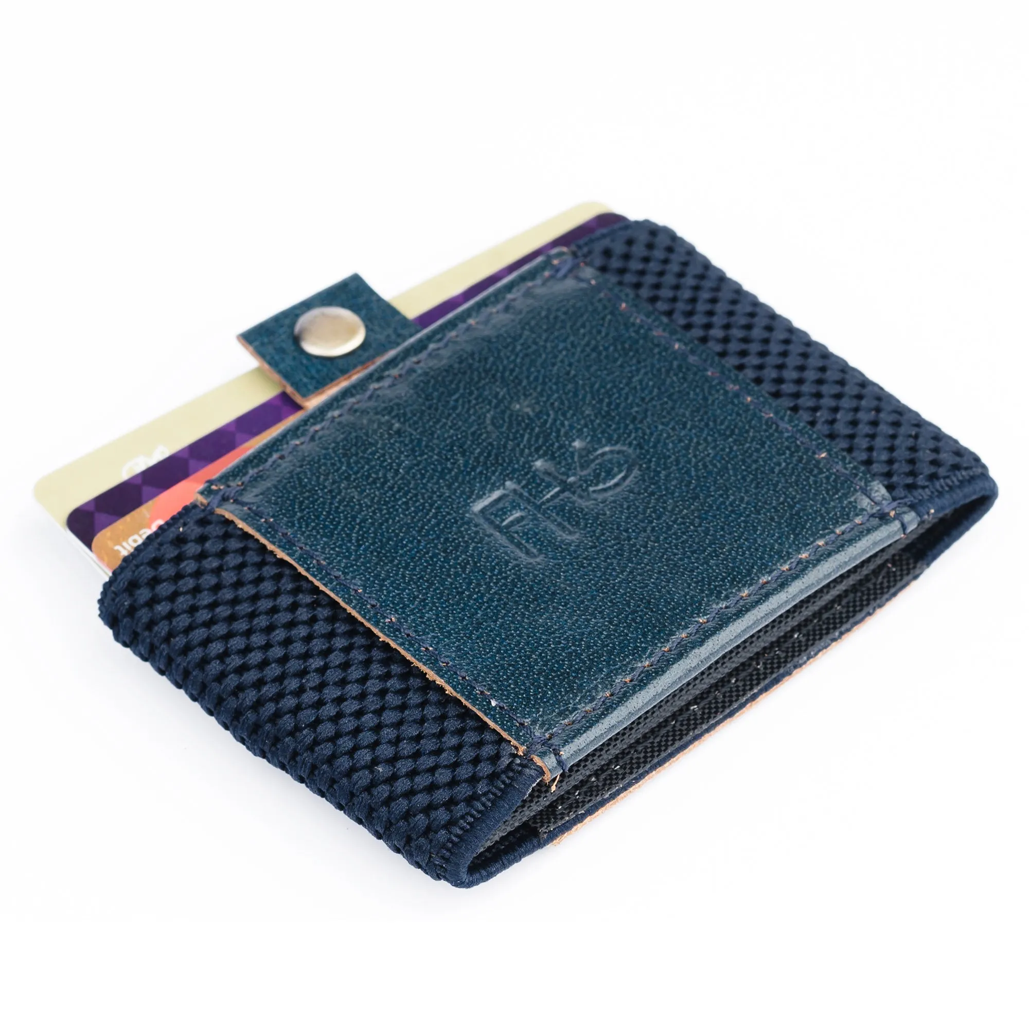 Classic Versatile Moneyclip Navy Wallet