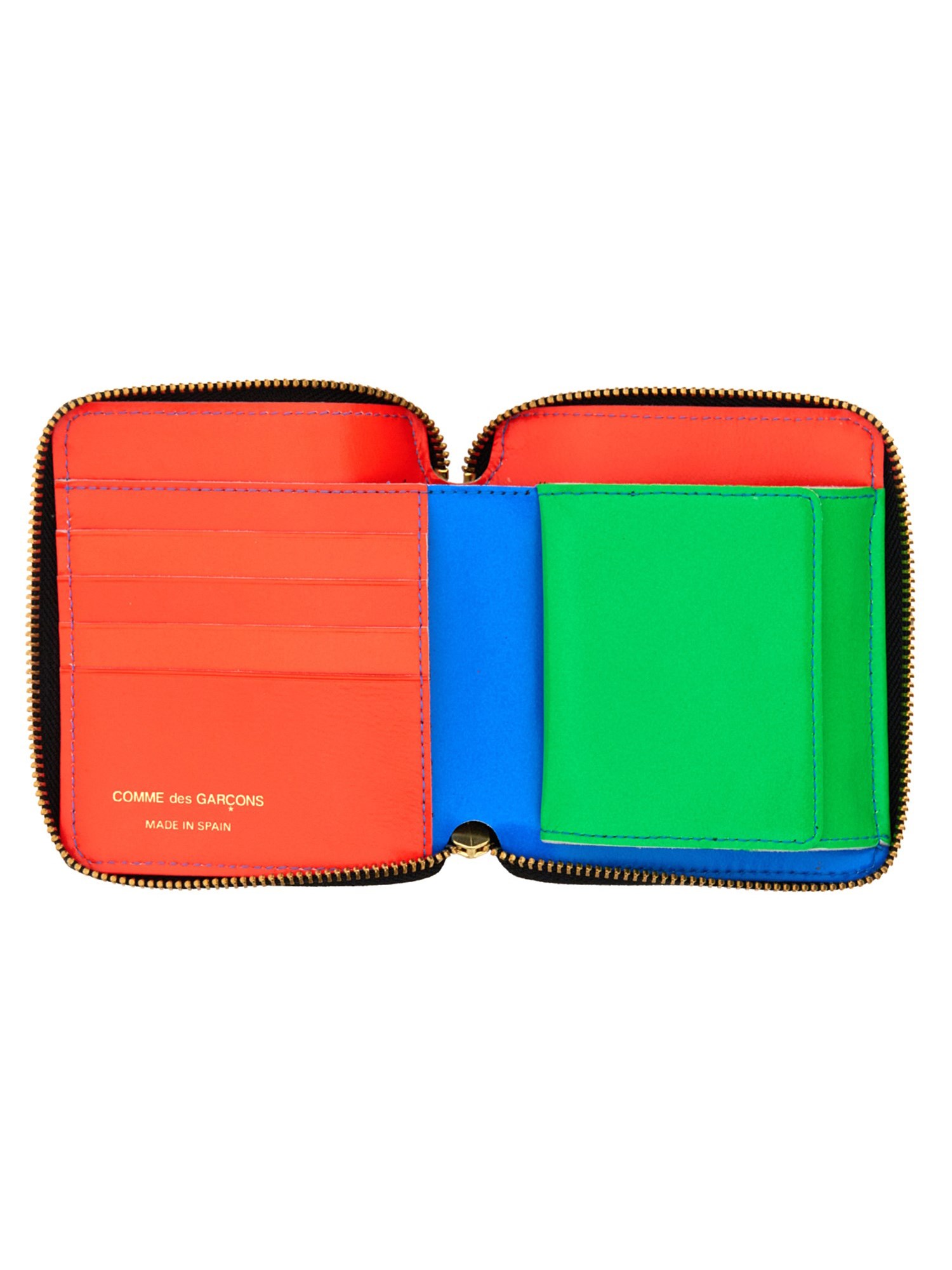 COMME DES GARCONS WALLET    SUPER FLUO LEATHER WALLET