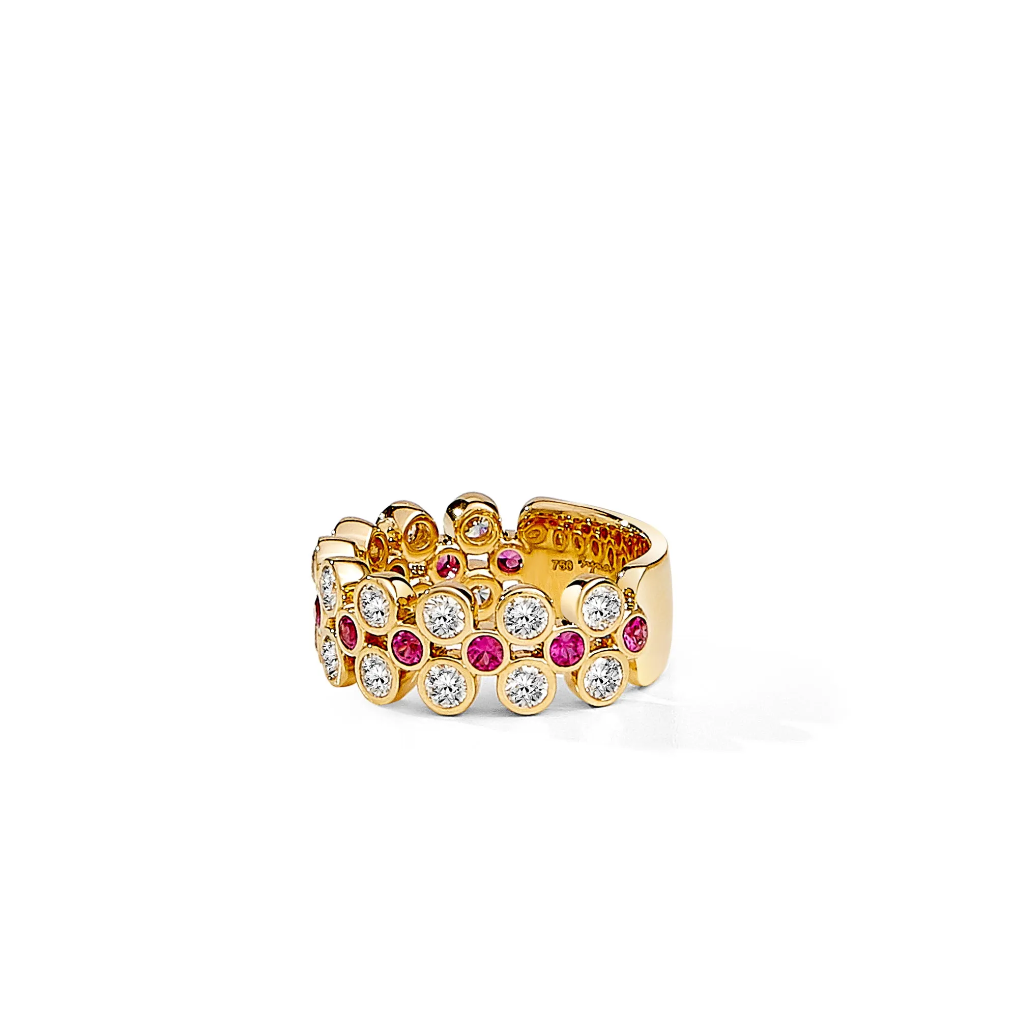 Cosmic Gemstone & Diamond Band