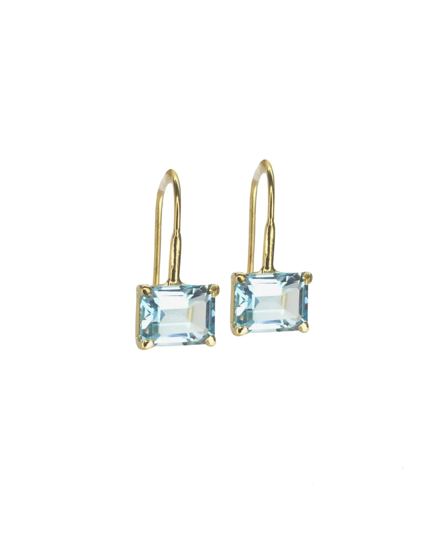 COVET HANDMADE - FRANKIE CLASSIC BLUE TOPAZ GOLD