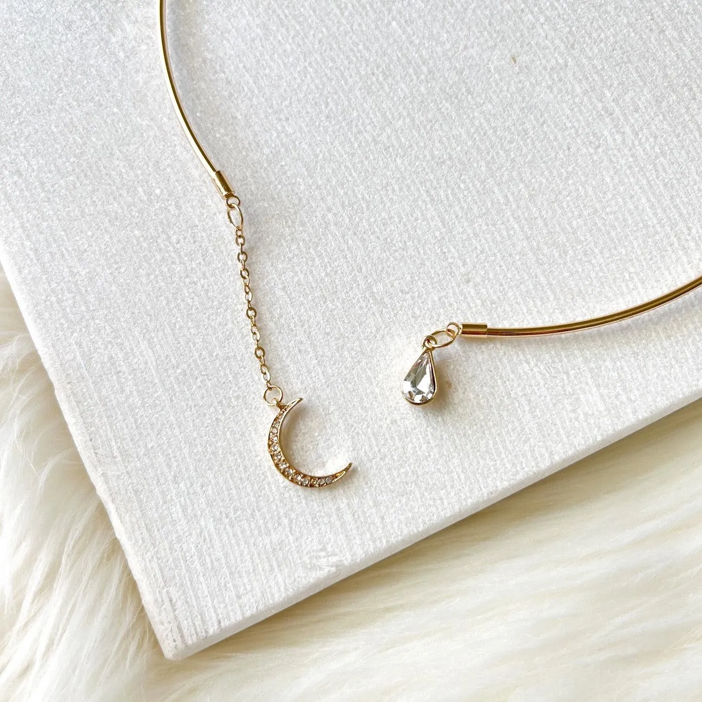 Crescent Moon Open Choker