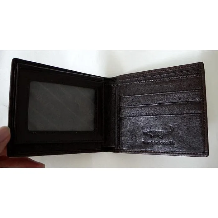 Dark Brown Crocodile Skin Wallet