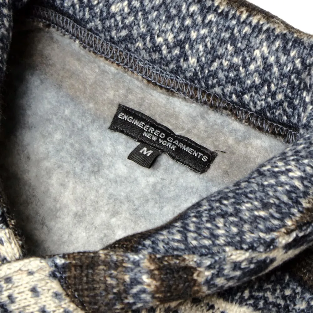 Engineered Garments Shawl Collar KnitNavy Fair Isle Fleece