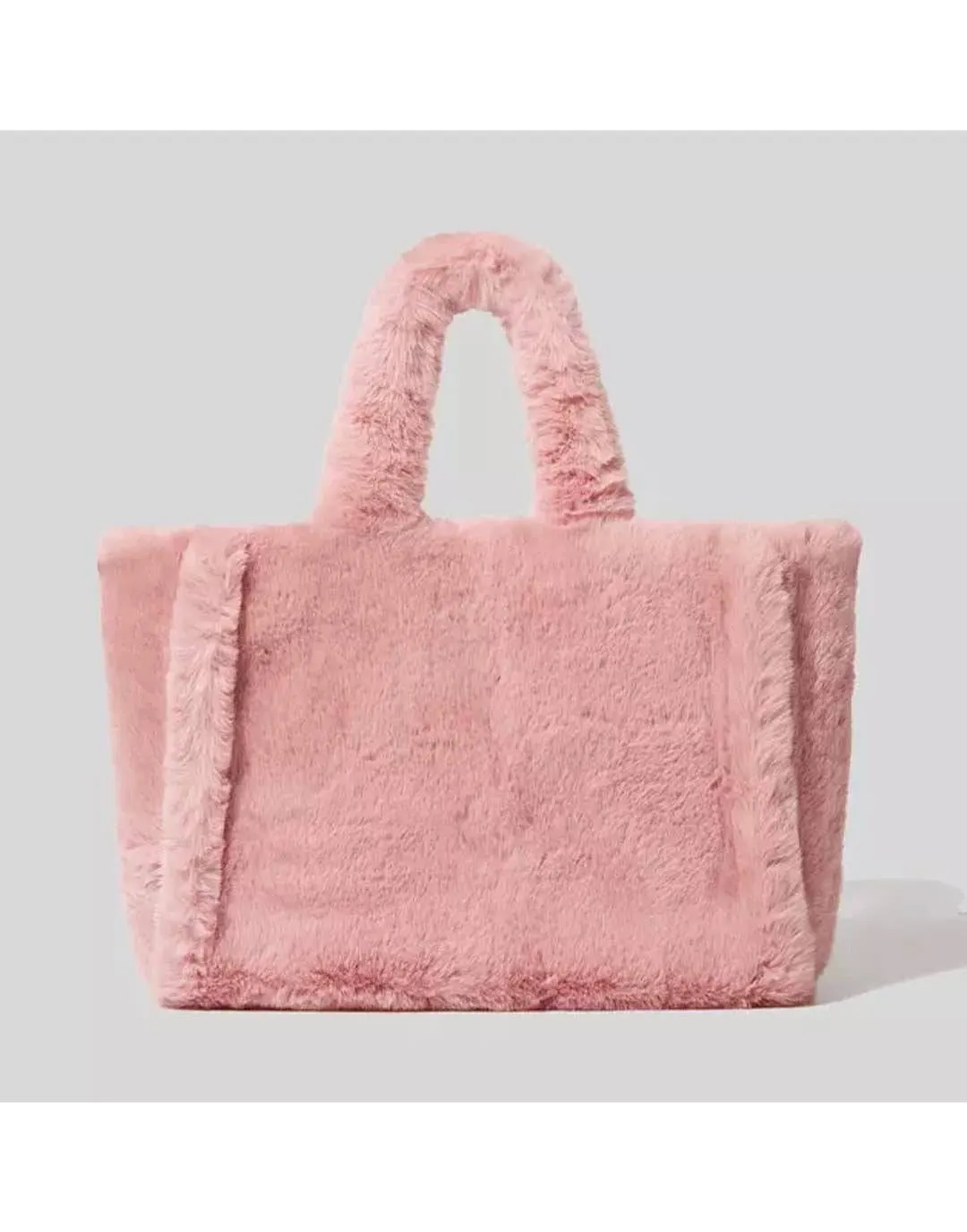 Faux Fur Soft Plush Tote Bag