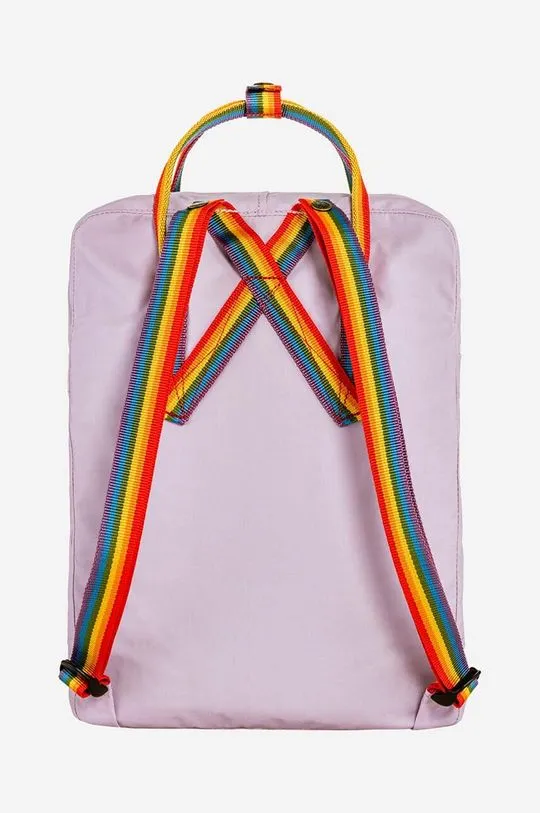 Fjallraven backpack Kanken Rainbow violet color