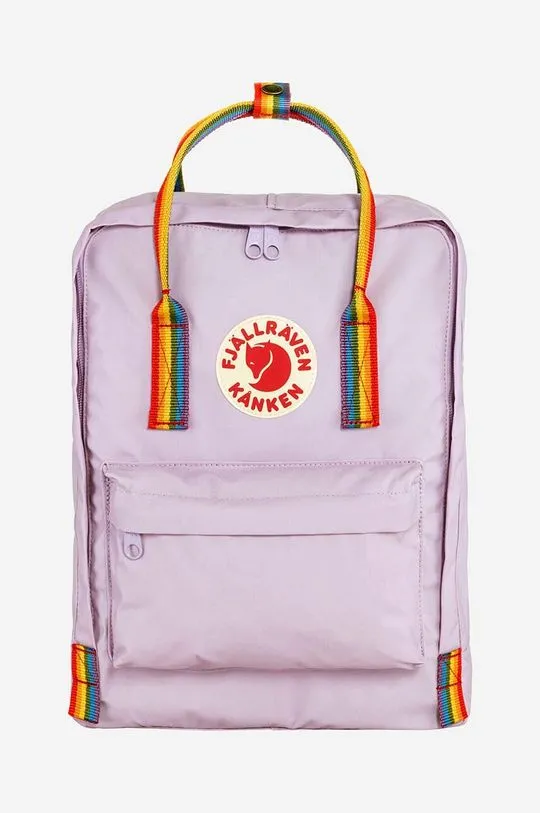 Fjallraven backpack Kanken Rainbow violet color