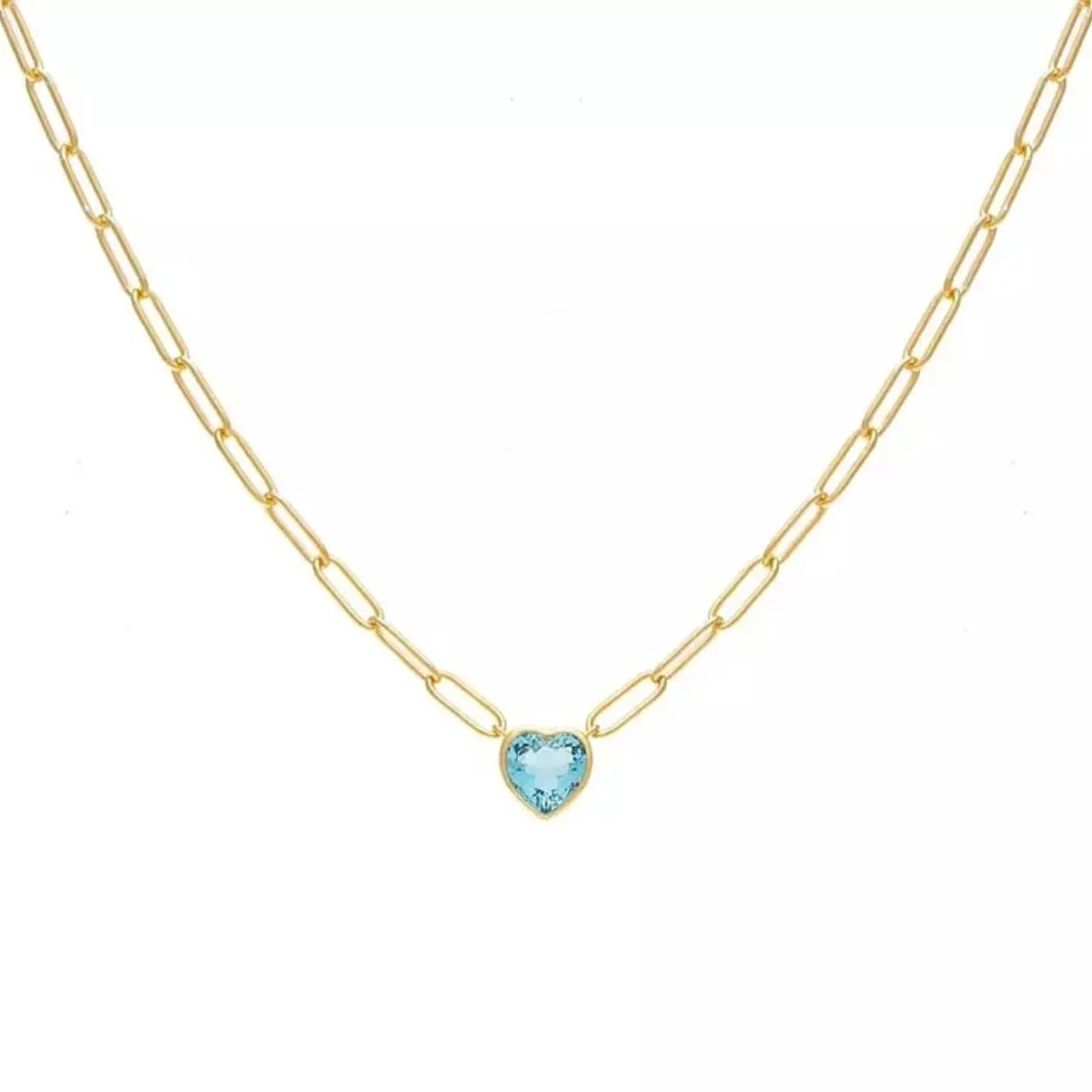 Gemstone Heart Necklace