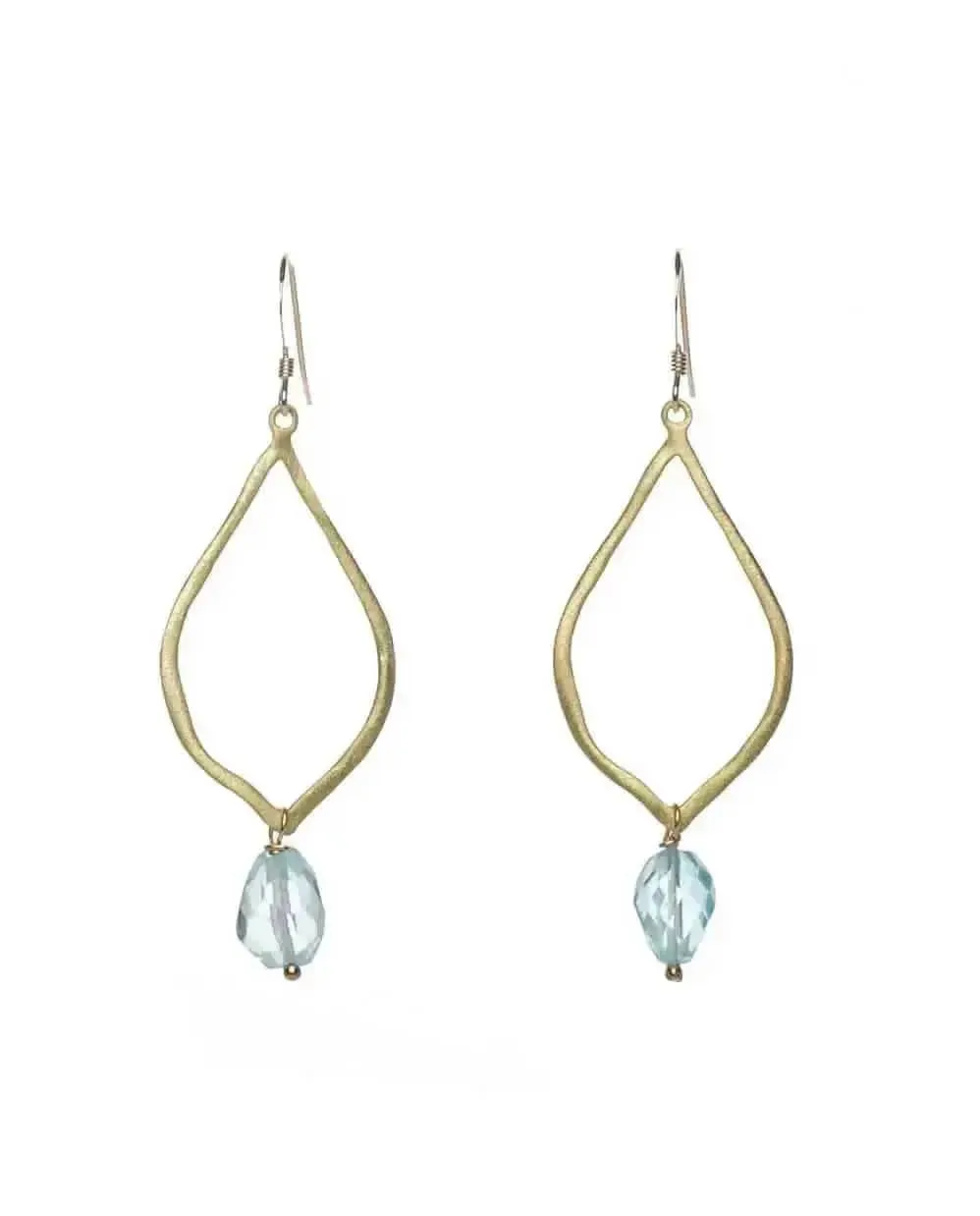 Gemstone Long Vermeil Teardrops