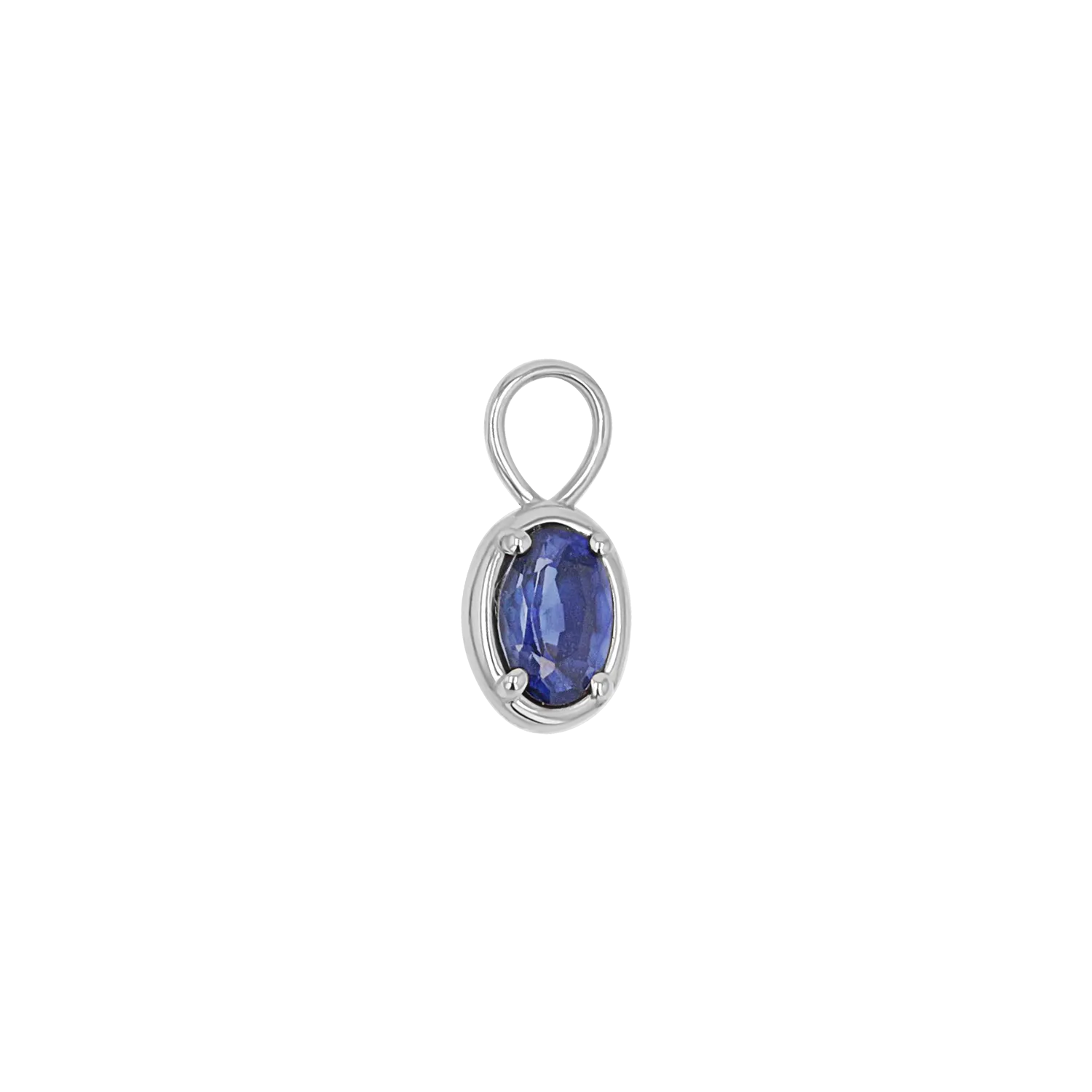 Gemstone Oval Huggie Charms