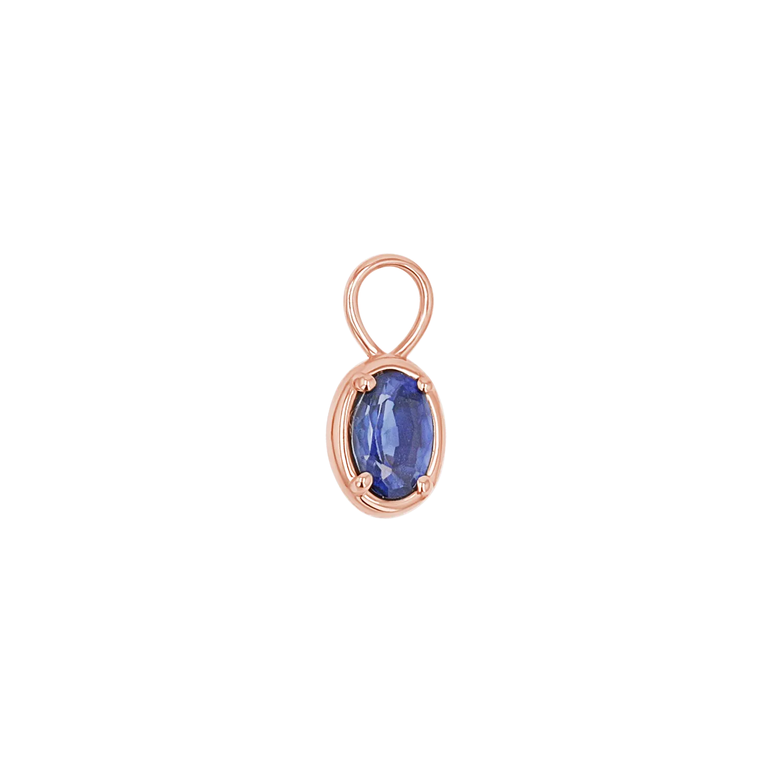 Gemstone Oval Huggie Charms