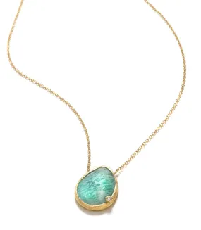 Gemstone Teardrop Necklace