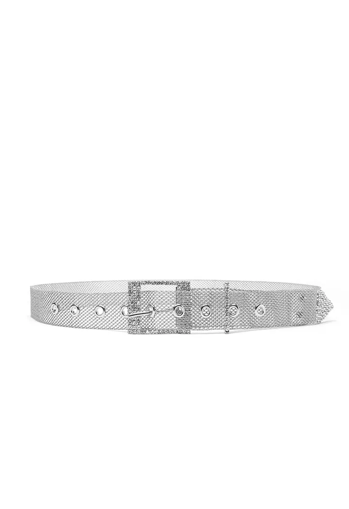 Gilt Metal Mesh Rhinestone Belt