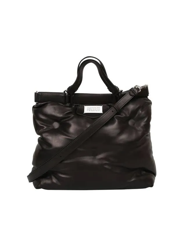 Glam Slam Number Patch Tote Bag Black