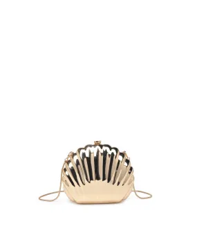 Gold Shell Clutch