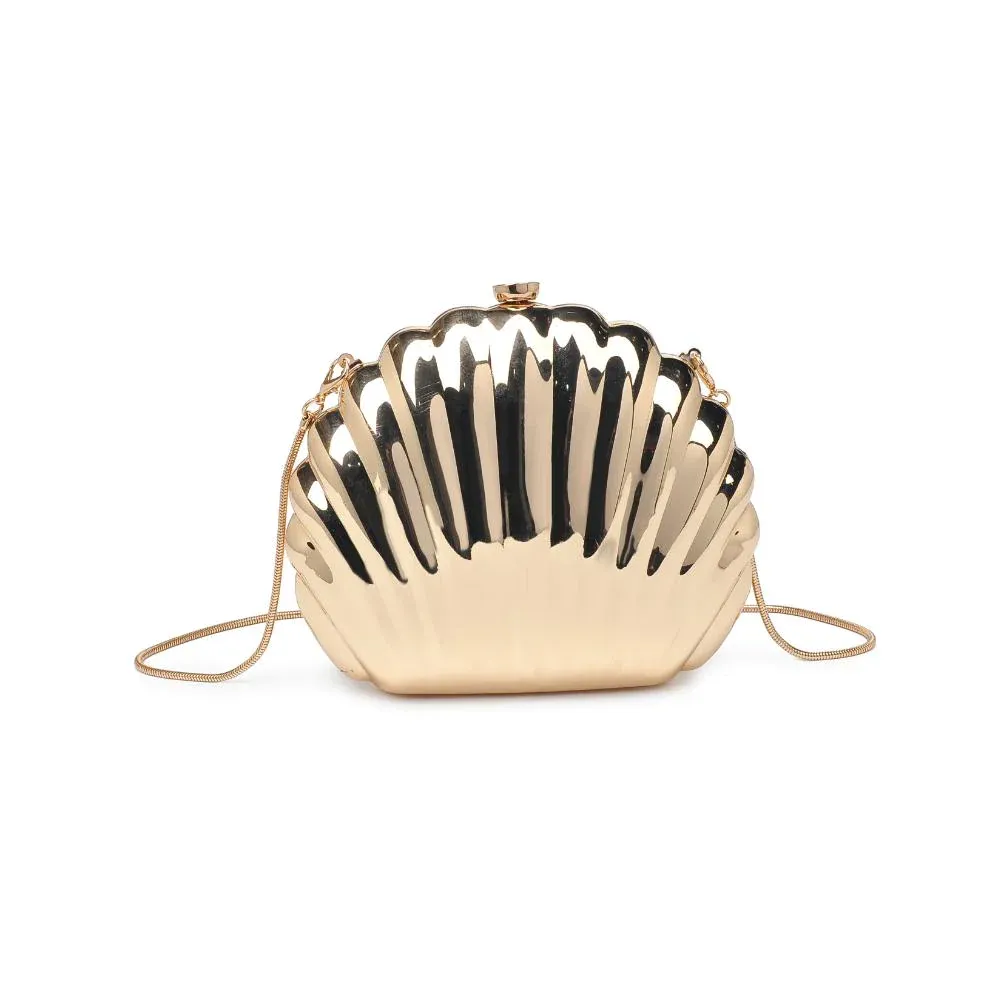 Gold Shell Clutch