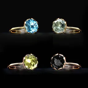 Golden Tulip Gemstone Ring