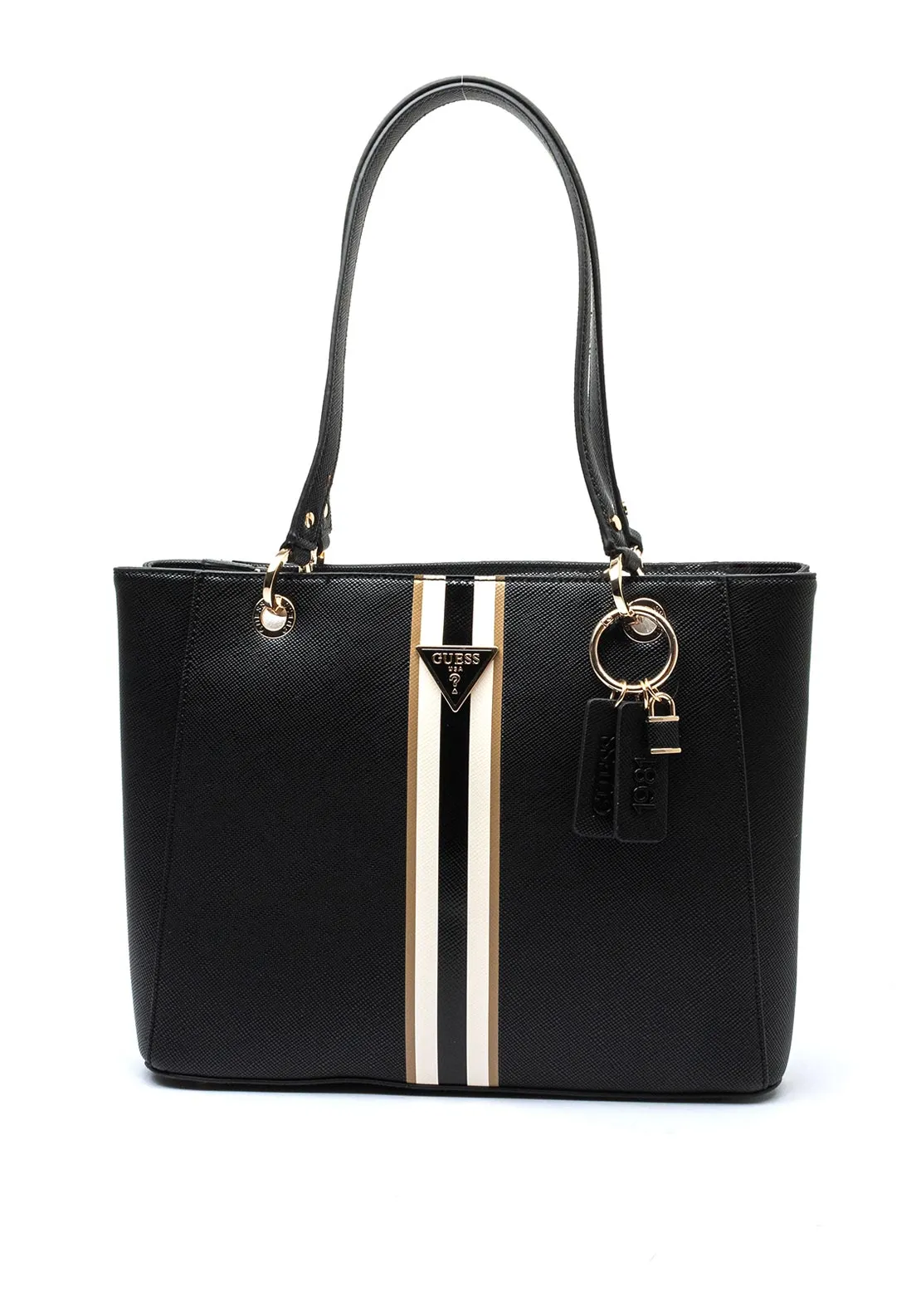 Guess Noelle Structured Tote Bag, Black