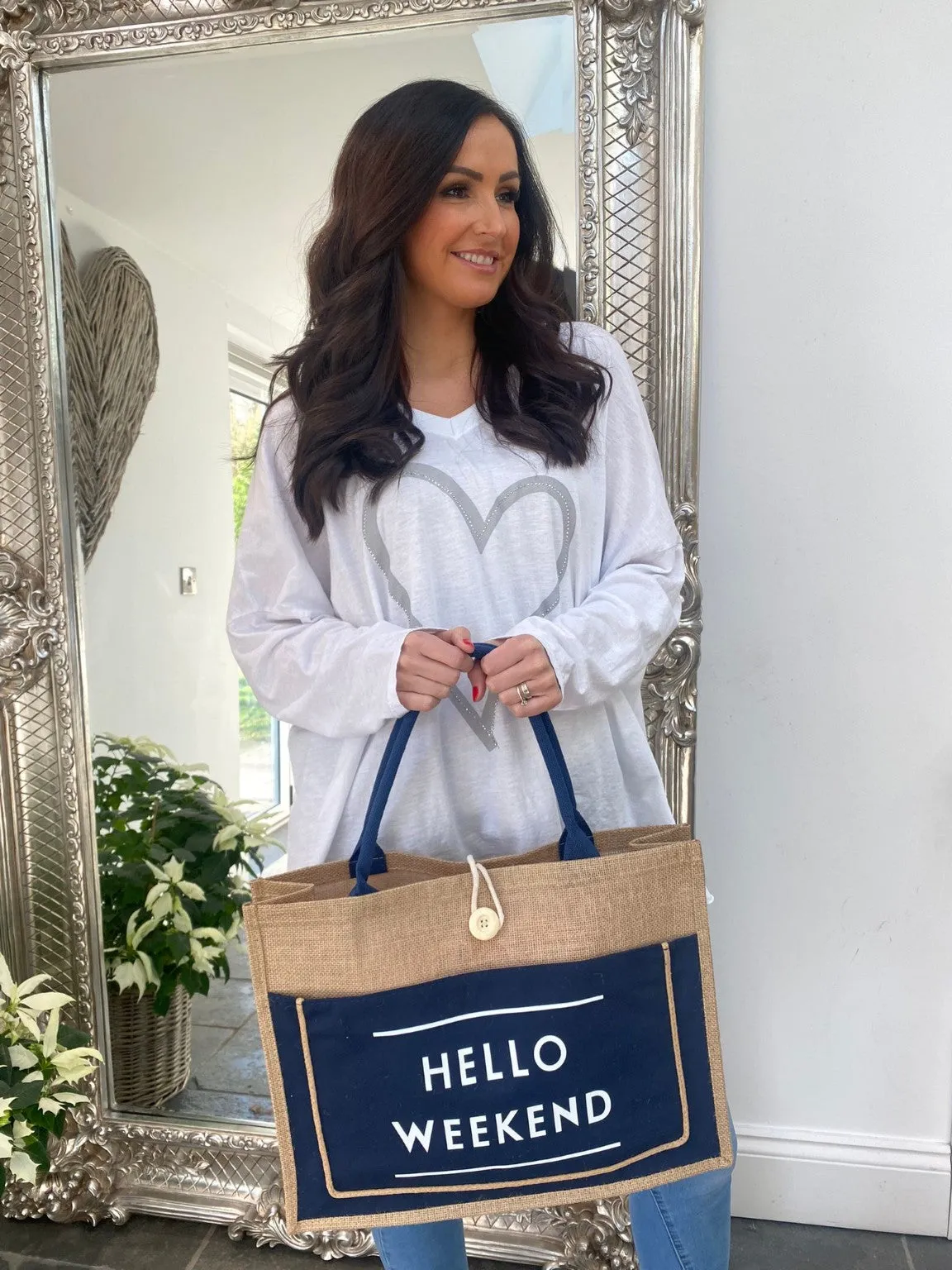 Hello Weekend Tote Bag