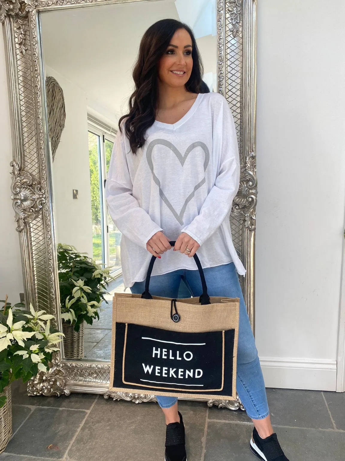 Hello Weekend Tote Bag