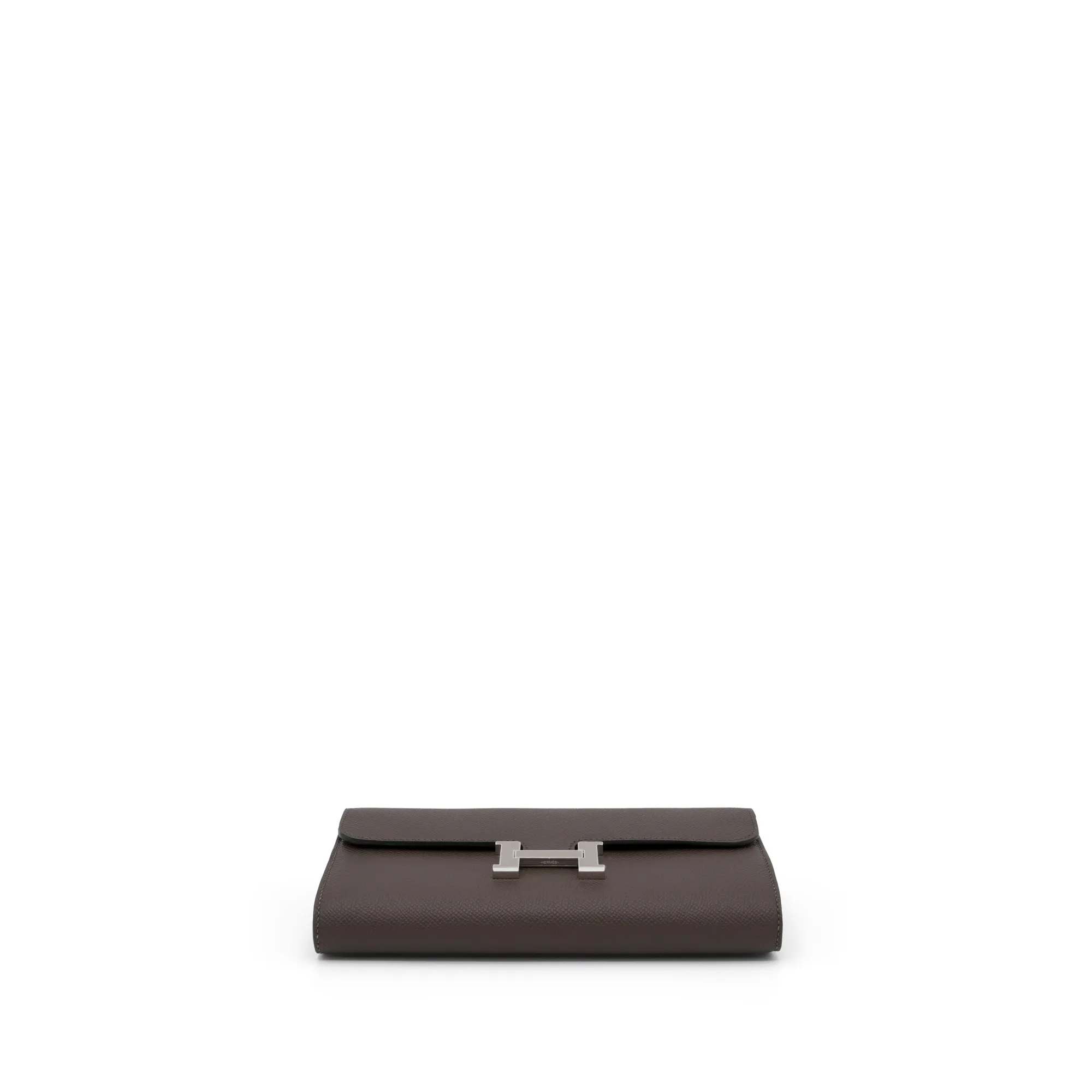 Hermès Ecorce Epsom Constance-To-Go Wallet Gris Asphalte Enameled Palladium Hardware, 2024