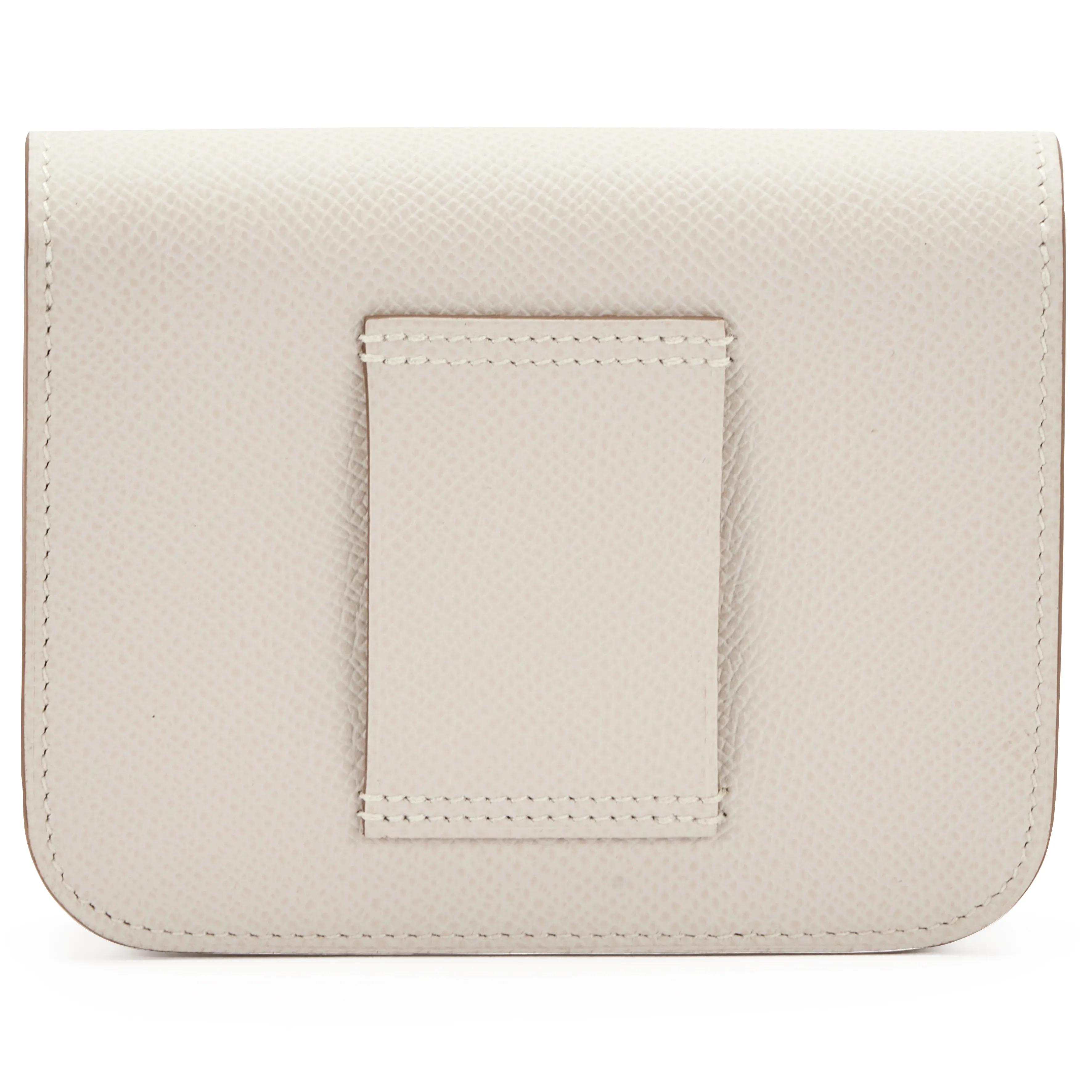 Hermès Gris Pale Epsom Constance Slim Wallet Gold Hardware, 2023