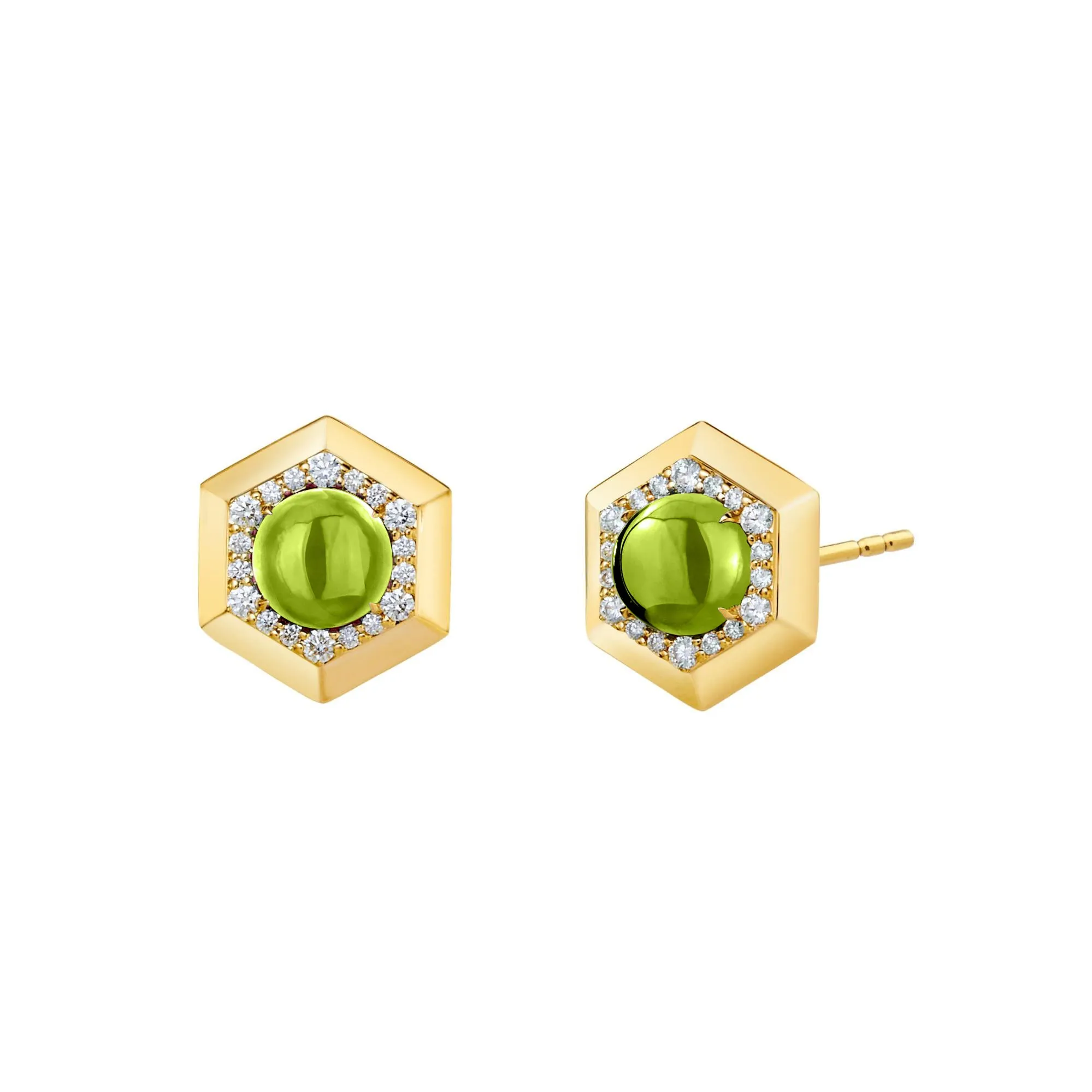 Hex Gemstone Earrings